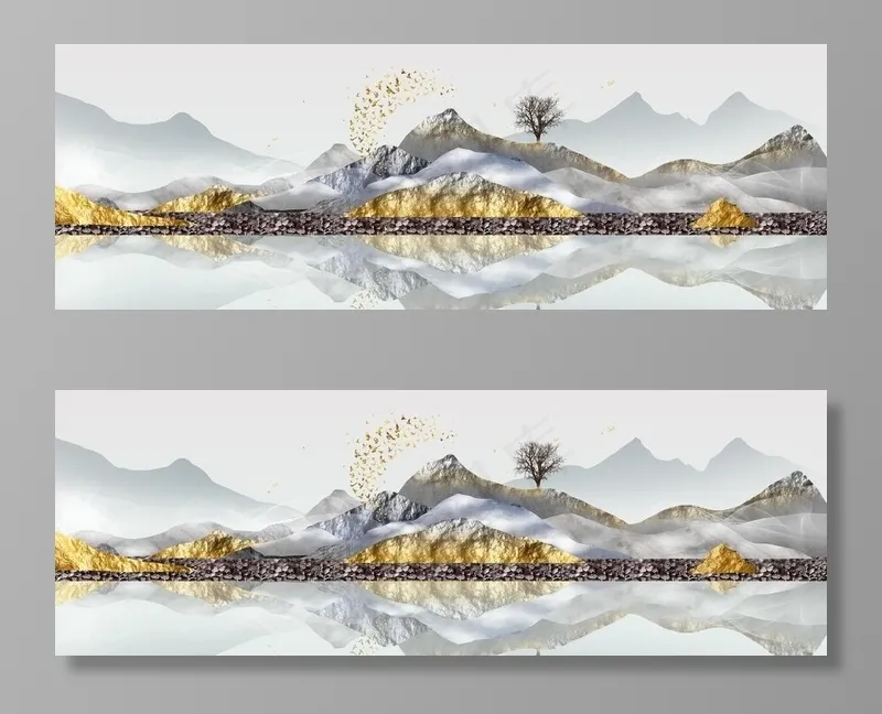 抽象山水图片(18898x7087)