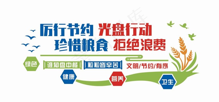 食堂文化墙图片cdr矢量模版下载