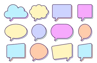 矢量对话框图片