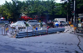 交通与电力施工现场图片