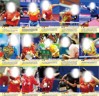 中国乒乓球十五名将图片