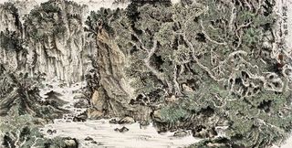 绿林泉韵图图片