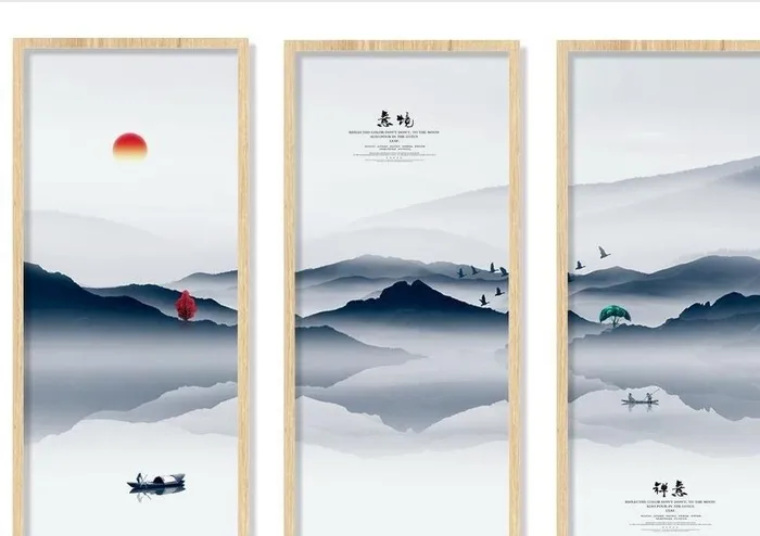 茶室挂画禅茶茶韵图片cdr矢量模版下载