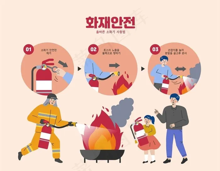 消防救援插画图片ai矢量模版下载