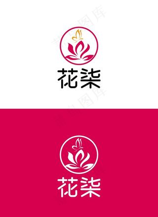 花艺标识设计图片