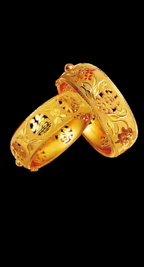 黄金手镯图片(5512x9624)