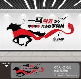 企业励志标语 文化墙图片