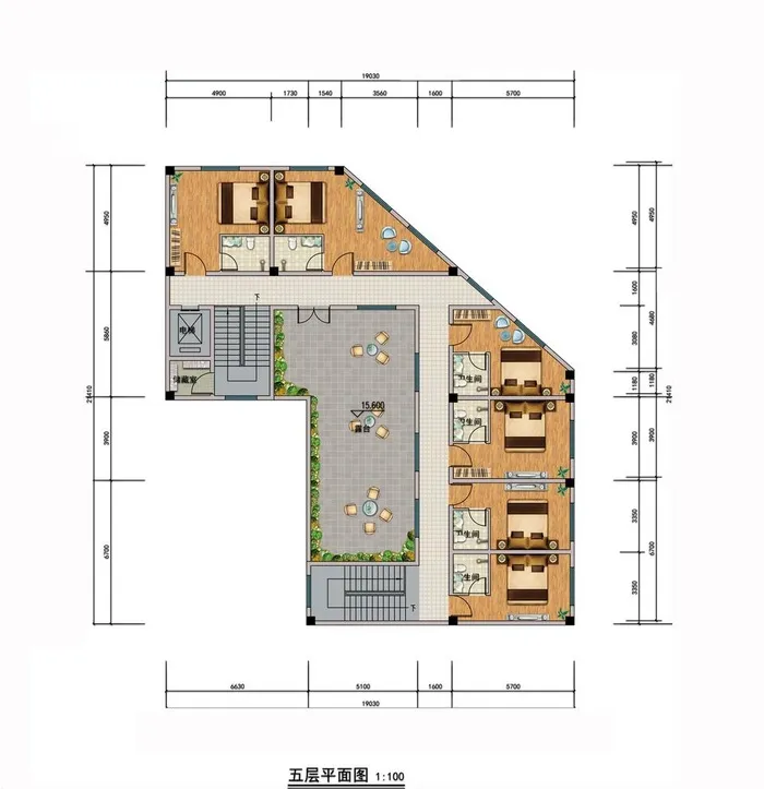 平面户型图图片(3543x3780)psd模版下载