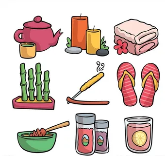 彩色手绘元素图片