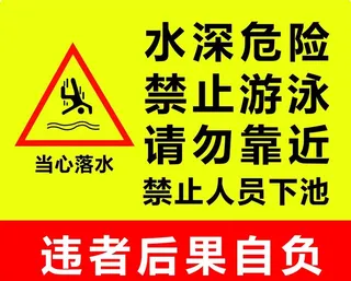 水深危险图片