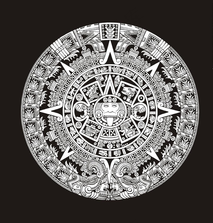 民族风雕刻花纹矢量图下载图片