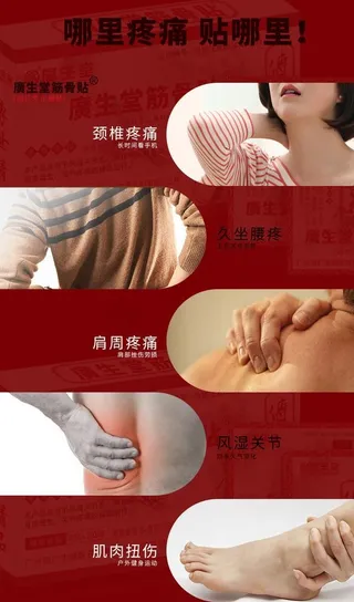 腰腿疼痛筋骨贴图片