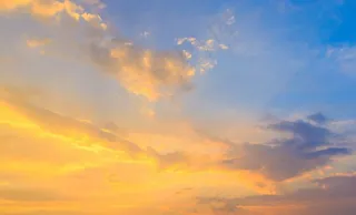 唯美黄昏天空景色图片