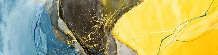 抽象几何金箔画图片(17717x5020)