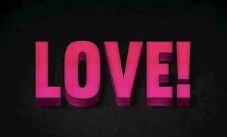 立体字样机图片