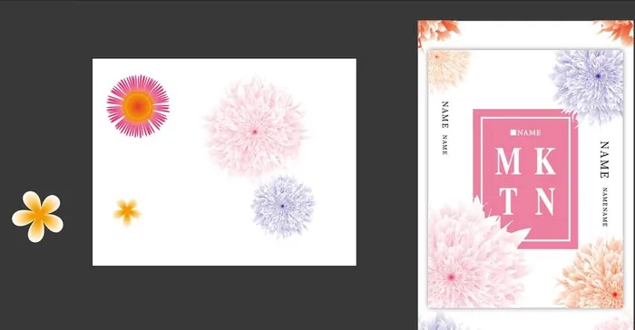 牡丹花设计图片ai矢量模版下载