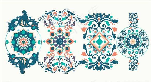 古典民俗花纹图片