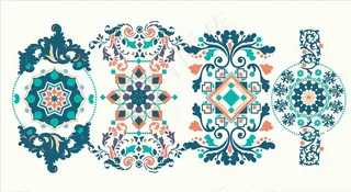 古典民俗花纹图片