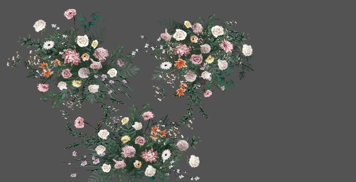 婚礼花艺素材图片(1200x650)psd模版下载