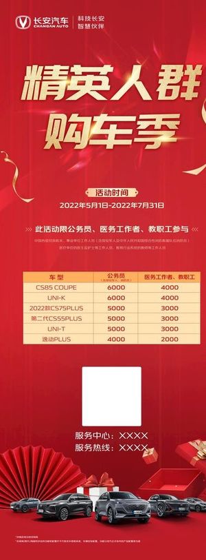 精英人群购车季易拉宝图片