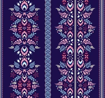 民族风花纹背景图片