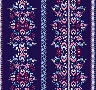 民族风花纹背景图片