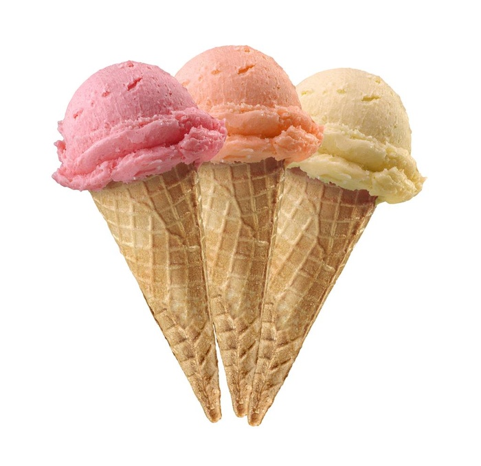 脆筒冰淇淋图片