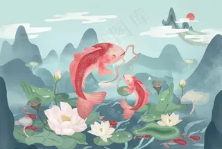 中国风插画图片