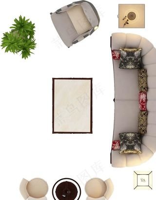 彩平沙发组合图片