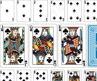 扑克牌牌集矢量图片