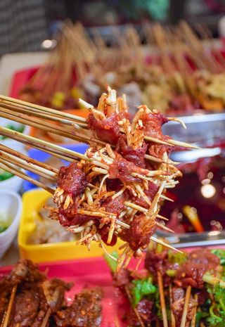 折耳根牛肉串串图片