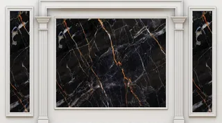 大理石北欧风抽象几何电视背景墙图片