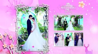 婚礼舞台背景图片