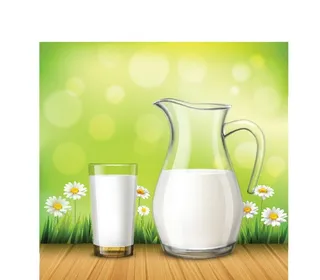 牛奶矢量素材图片