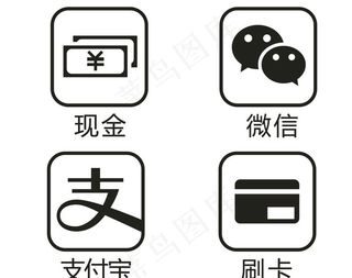 现金 微信 支付宝 刷卡图片