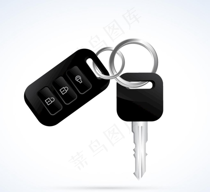 黑色车钥匙图片