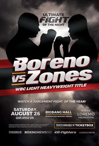 国外拳击比赛广告图片