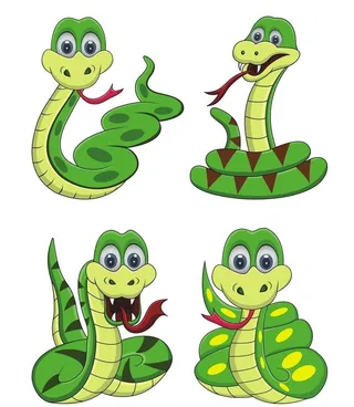 卡通蛇图片