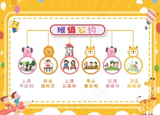 幼儿园班级公约 图片
