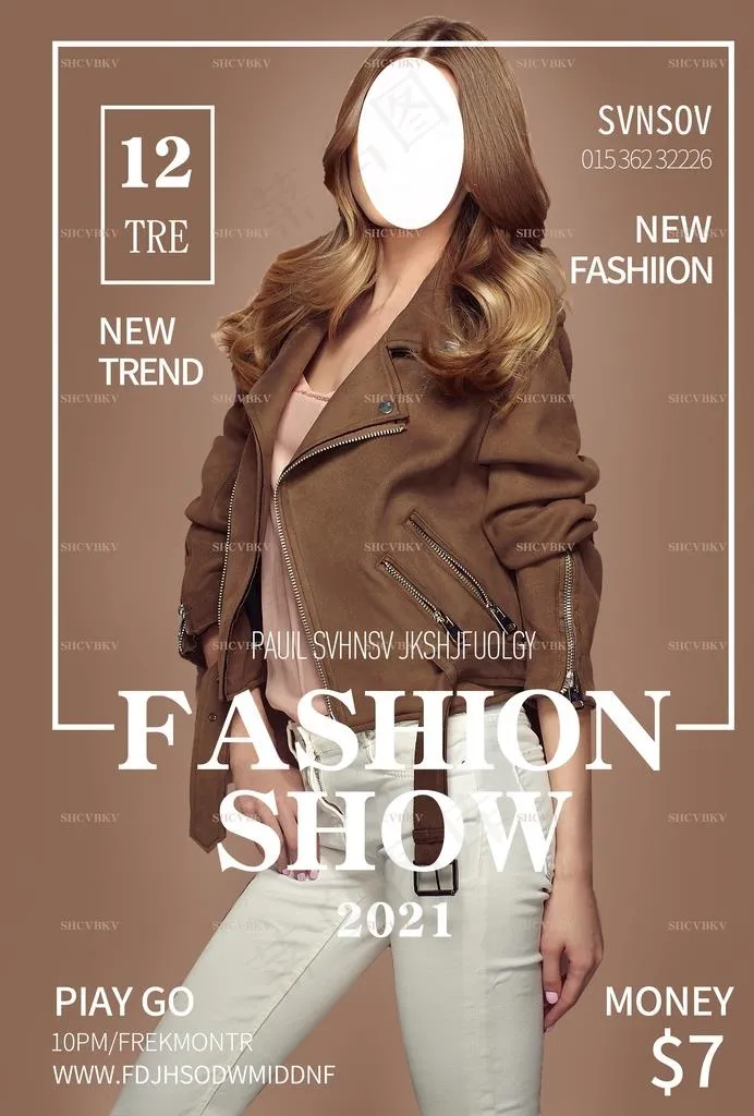 时尚服装海报图片(3307x4677)psd模版下载