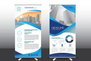 企业公司商务文化易拉宝X展架图片