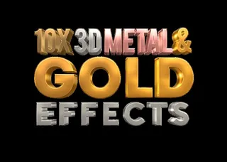 黄金字体特效图片