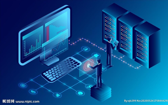 5G服务器图片ai矢量模版下载