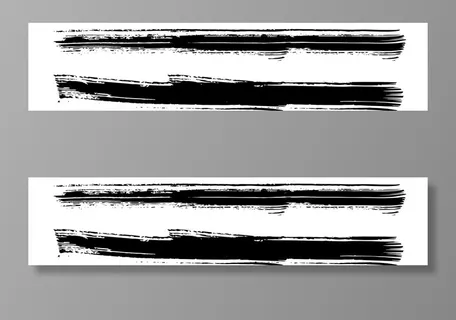 中国风简约毛笔笔触水墨风线条图片