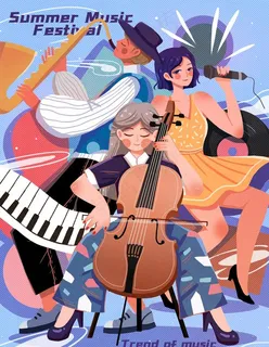 音乐节海报图片