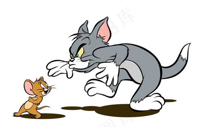 猫和老鼠图片ai矢量模版下载