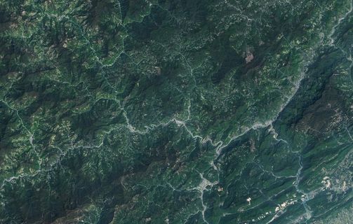 汶川2018卫星地图图片