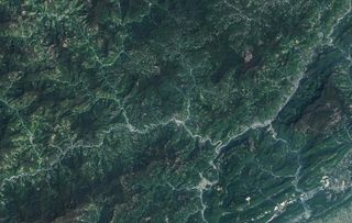 汶川2018卫星地图图片