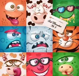 卡通小怪物图片