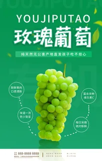 玫瑰葡萄海报图片